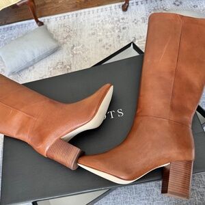 Talbots Tall Darcy Boots Cognac